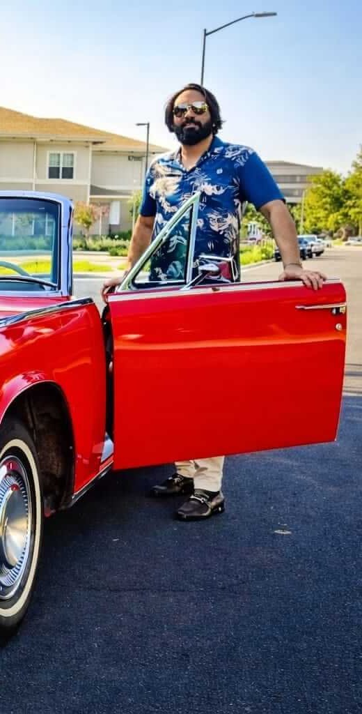 Babbu Maan with Lincoln Continental Fleet